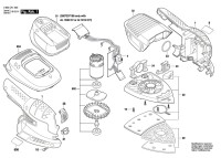 Bosch 3 603 CA1 300 Psm 18 Li Cordless Multi Sander 18 V / Eu Spare Parts